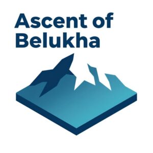 Изометрическая иллюстрация восхождения на гору Белуха для экстремального тура от компании Ред Тревел на Алтае